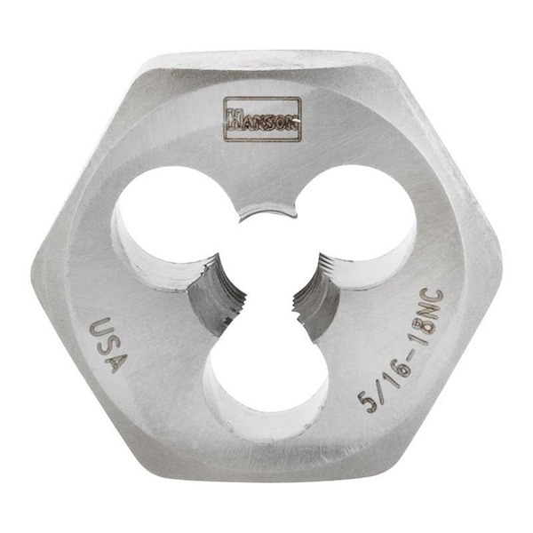 Irwin Irwin Hanson High Carbon Steel SAE Hexagon Die 5/16 in. 1 pc 9427 - main